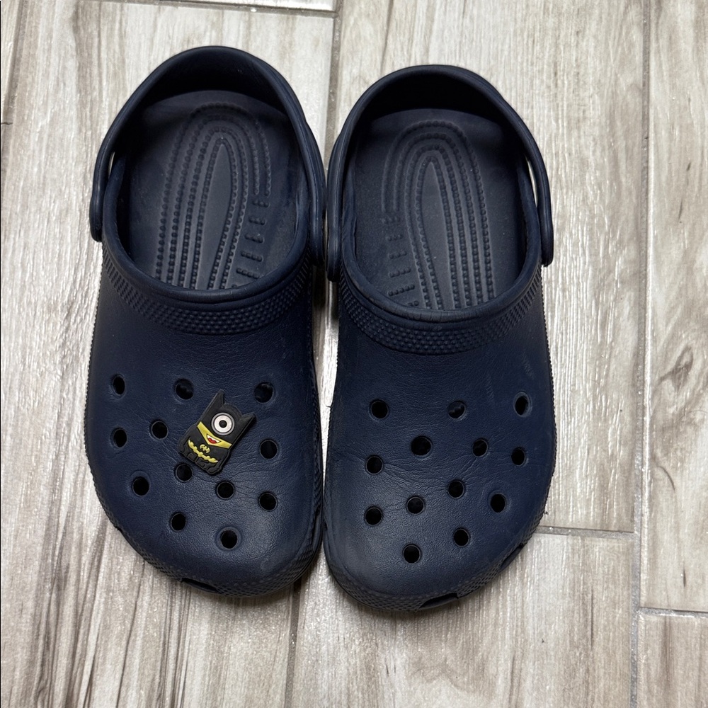 Kids Navy Blue Clogs